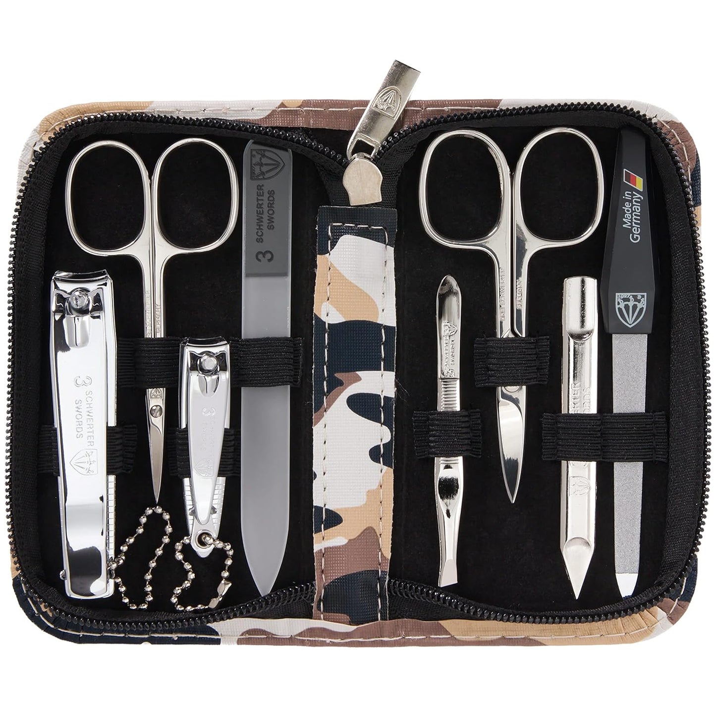 3 Swords Germany 8 Piece Manicure Pedicure Grooming Kit Set