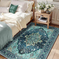 Vintage Floral Area Rugs 3ftx5ft Washable Non-Slip for Home