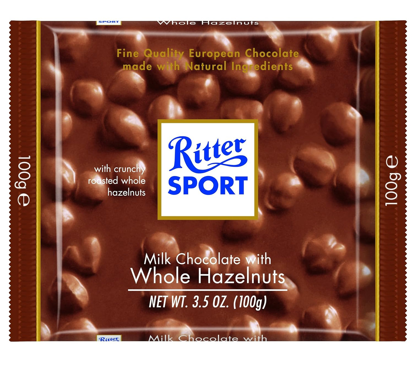 Ritter Sport Milk Chocolate with Whole Hazelnuts Pillow Pack
