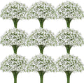 50 Pcs Babys Breath Artificial Flowers Bulk - Real Touch White