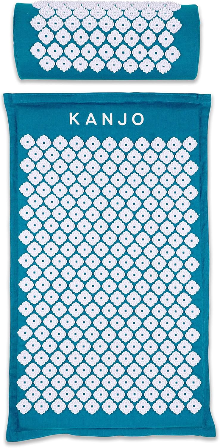 Kanjo Acupressure Mat and Pillow Set for Effective Pain Relief
