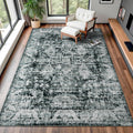 5x8 Non Slip Area Rug Gray - Soft, Machine Washable Comfort