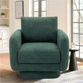 Swivel Accent Chair Upholstered Barrel Chair - Plush Chenille Comfort