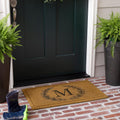 Mohawk Home Laurel Monogram Doormat Letter M 1ft6ft x 2ft6ft - Durable