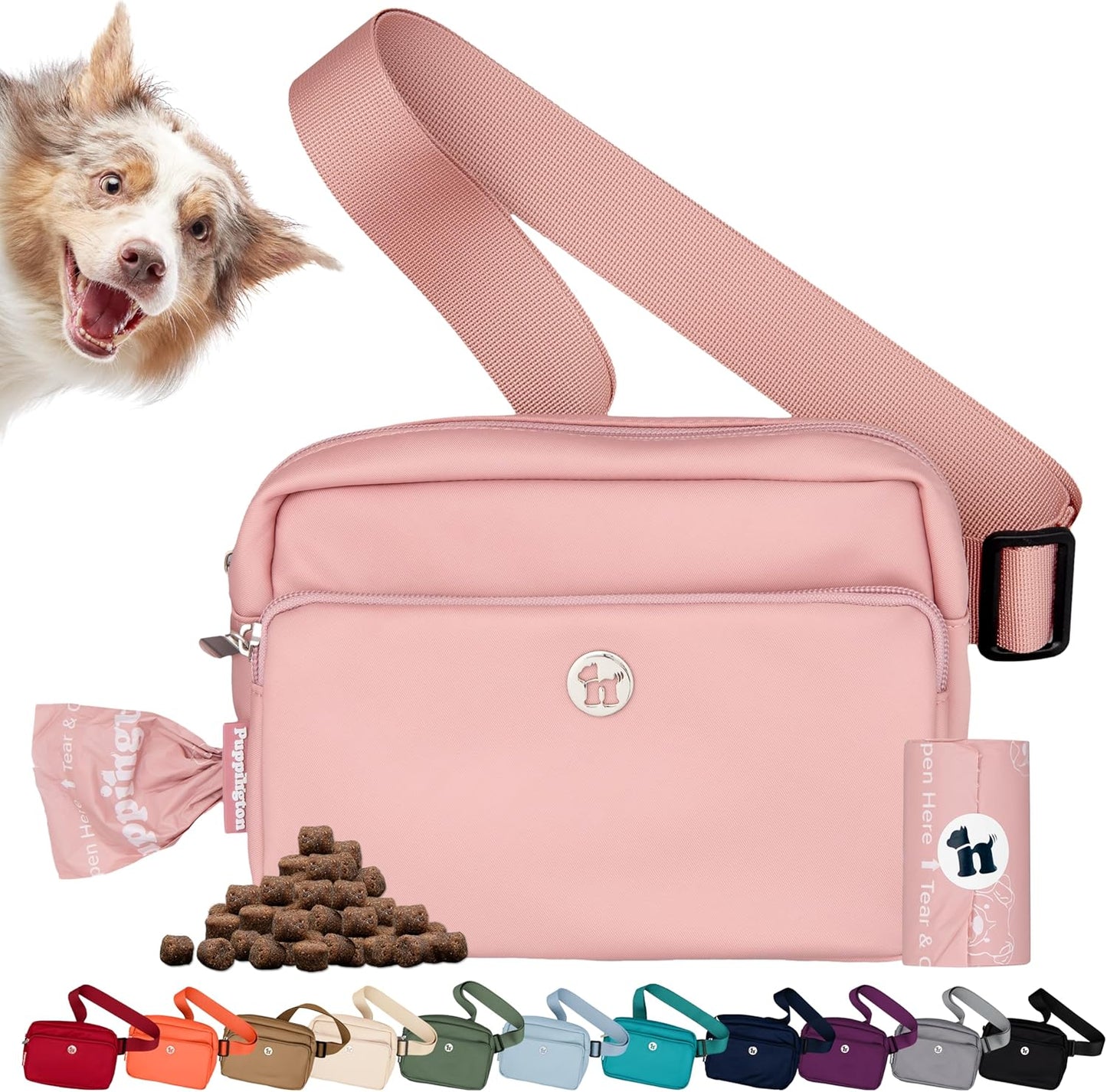 Puppington 3-in-1 Crossbody Dog Walking Bag & Treat Pouch