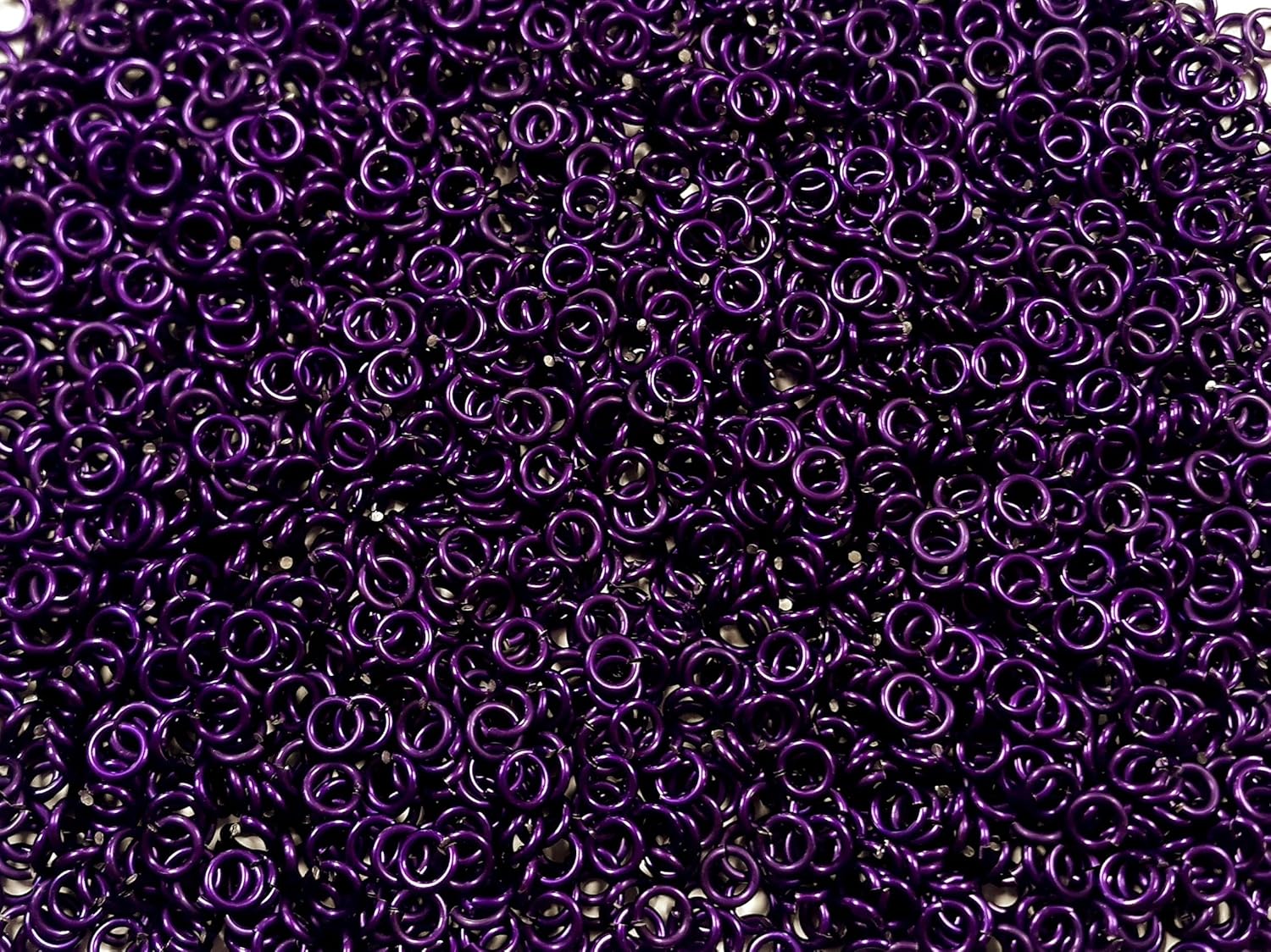 Chainmail Joe 1/2 Pound Violet Anodized Aluminum Jump Rings