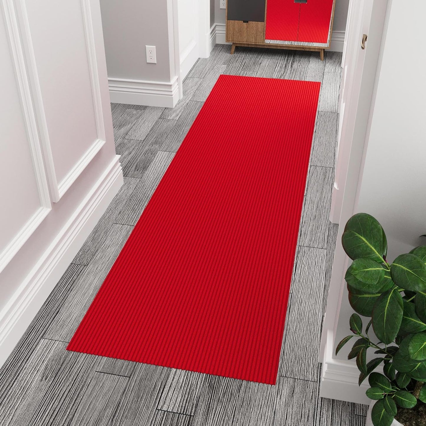 Ottomanson 3ft 11in x 5ft Mud Mat Rug - Non-Slip & Durable Design
