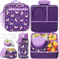 Kids Bento Lunch Box with Thermos and Insulated Bottle - Leakproof Set