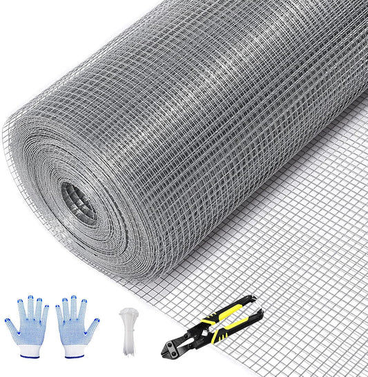 Tongmo 24in x 50ft Hardware Cloth for Poultry and Garden Use