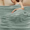 King Size Sage Green Blanket for Women - Super GentleSoft Plush