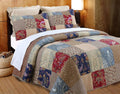 Cozy Line 100% Cotton Reversible Quilt King Set - Comfortable