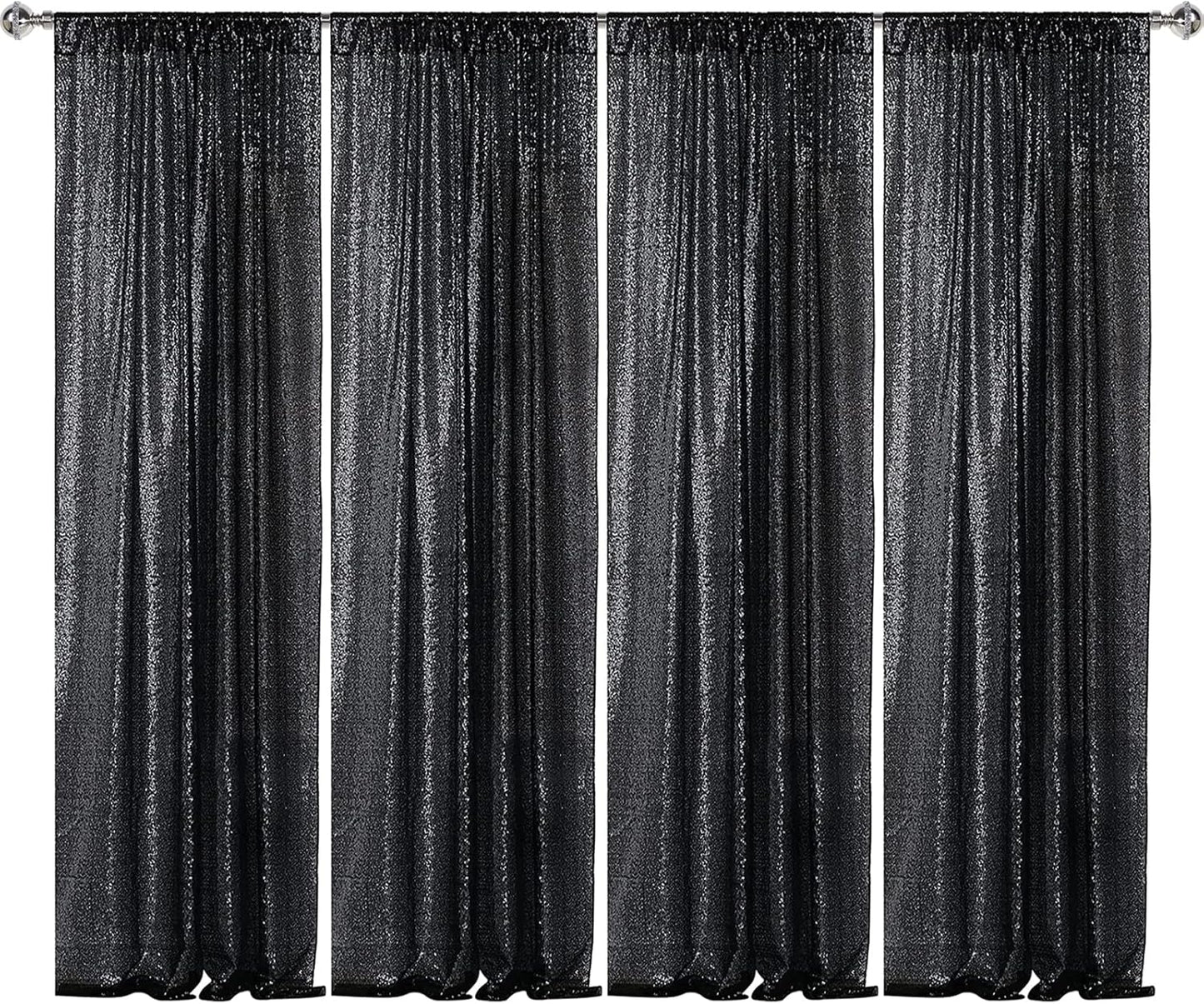 Sparkling Halloween Party Backdrop - 4 Panels 2FTx8FT