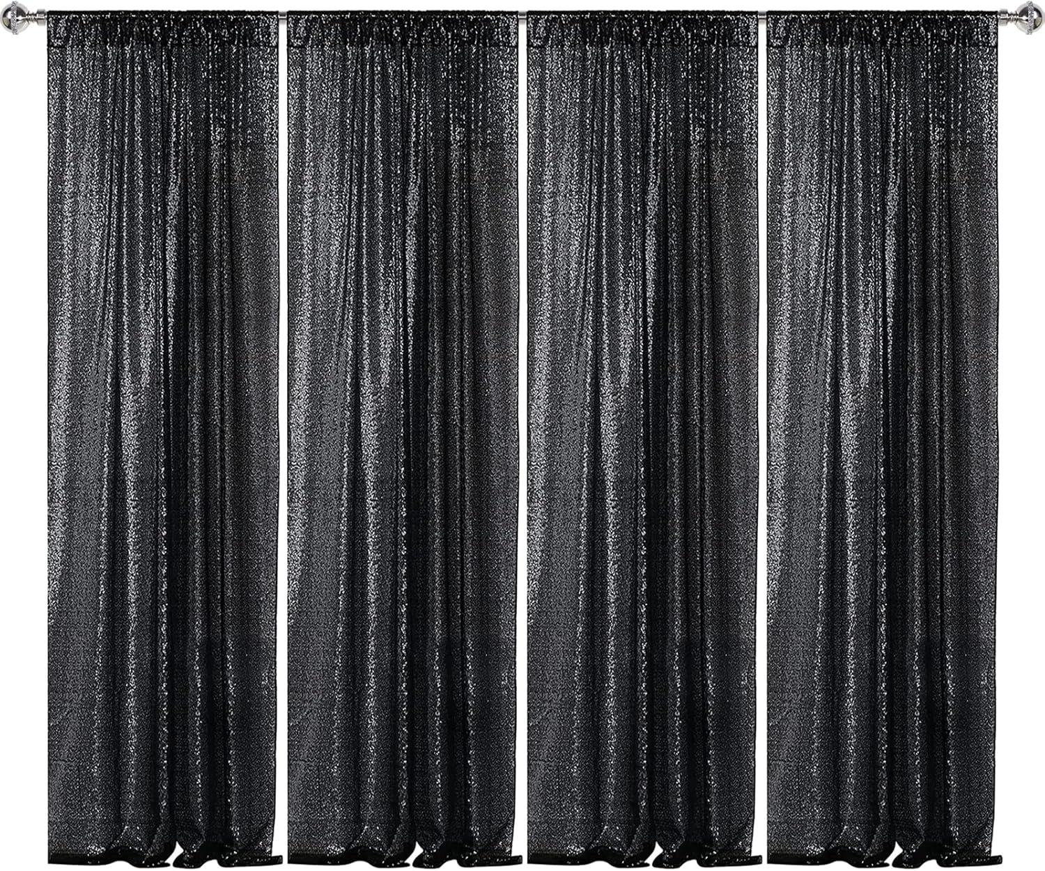 Sparkling Halloween Party Backdrop - 4 Panels 2FTx8FT