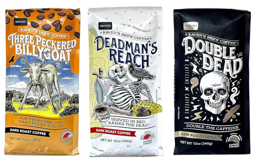 Raven's Brew Coffee Variety Pack - Bold Flavors Trio - 12oz