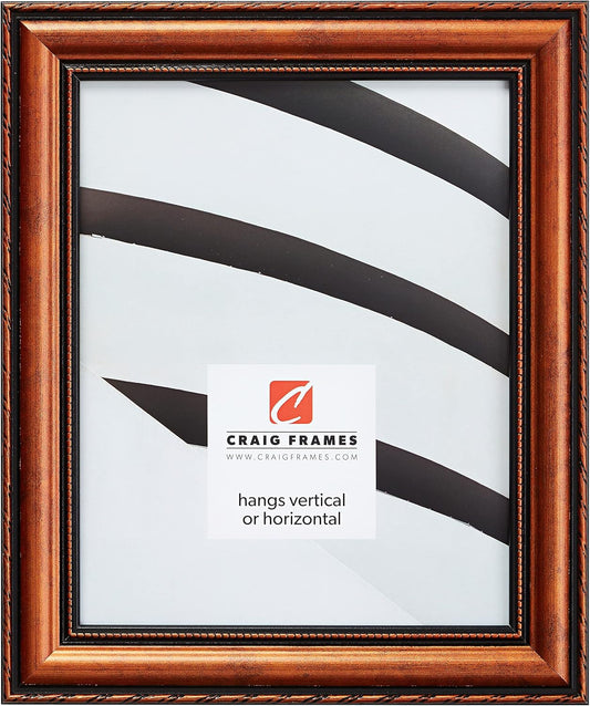 Ornate Copper 9x13 Picture Frame by Craig Frames for Wall Art