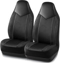 PIC AUTO Leather Car Seat Covers Sports Carbon Fiber & Mesh