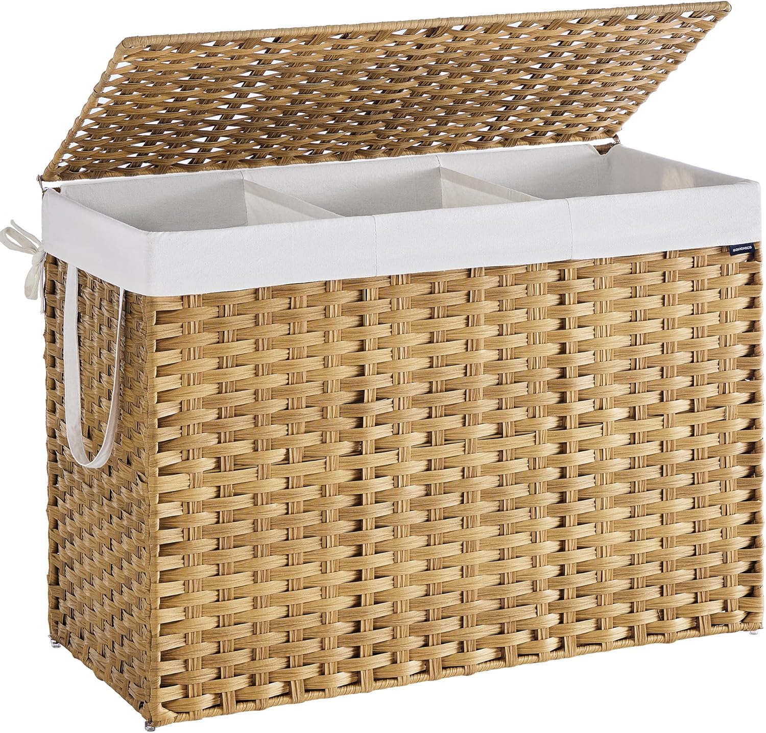 SONGMICS Laundry Hamper with Lid, Perfect for Small Spaces