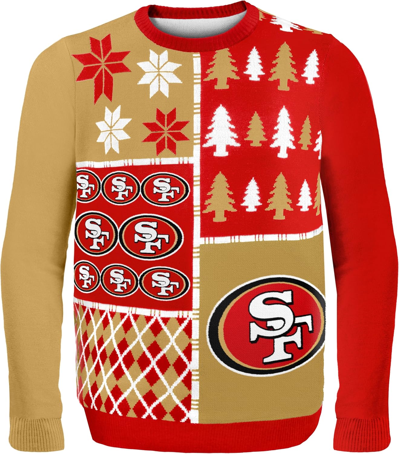 FOCO NFL Busy Block Ugly Sweater for True Fans and Parties