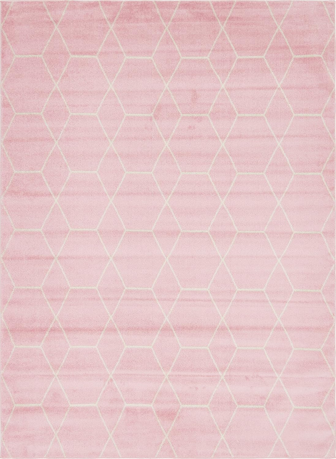Unique Loom Trellis Frieze Collection Area Rug - Geometric Design
