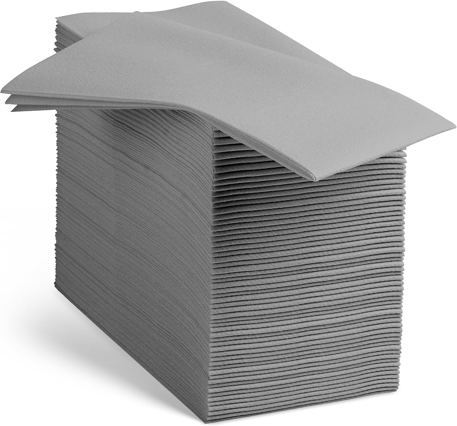 Linen-Feel Grey Paper Napkins for Elegant Events and Parties