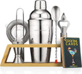 Ultimate Mixology Kit - Bamboo Stand, Shaker Set