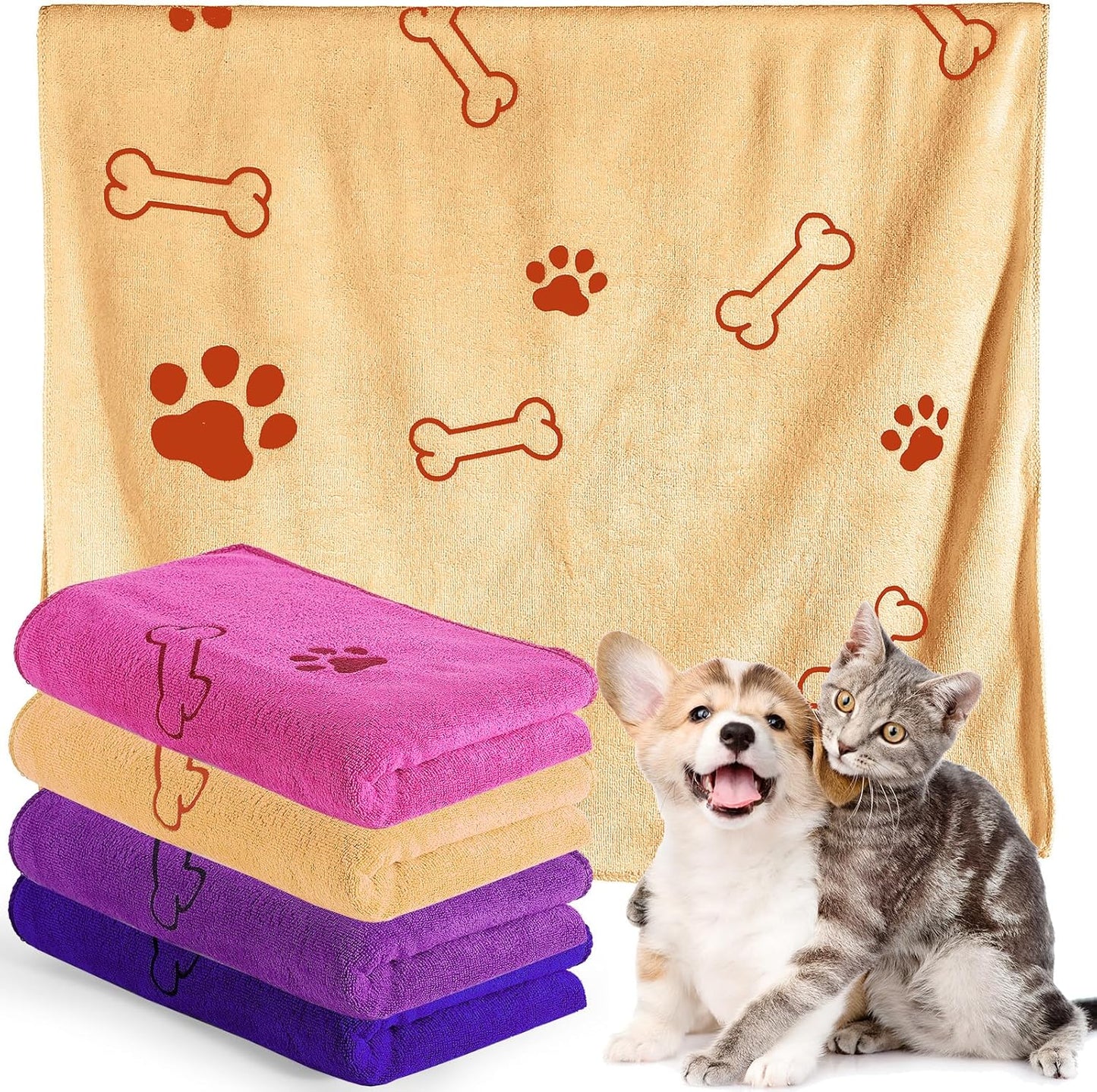 Quick-Dry Dog Towels Bundle by Chumia