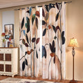 Light Filtering Floral Curtains 52Wx95L - Room Darkening Drapes
