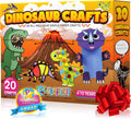 Dinosaur Crafts Kit for Kids Ages 3-10 - 20 Prepped Projects
