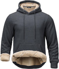 Men's Sherpa Hoodie Pullover Thick Fleece Lined Warm Winter Sweatshirt