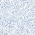Light Blue Floral Peel and Stick Wallpaper for Home Decor