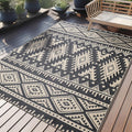 Outdoor Rug Waterproof 5x8 ft Reversible Patio Rug - Portable Comfort