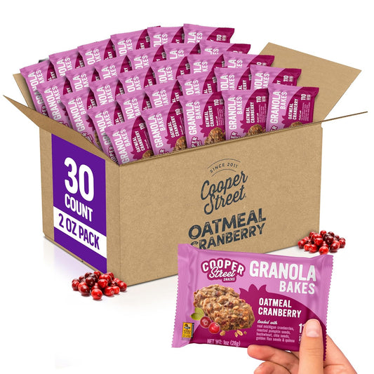 Cooper Street Granola Cookie Bake - Chewy Oatmeal Cranberry Bars