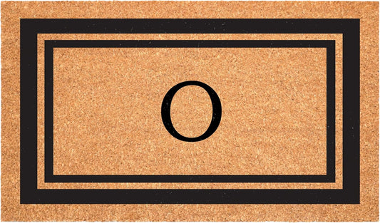 Calloway Mills Monogram Doormat 24in x 36in with Black Border
