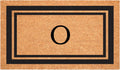 Calloway Mills Black Border 30ft x 48ft Monogram Doormat O - Durable