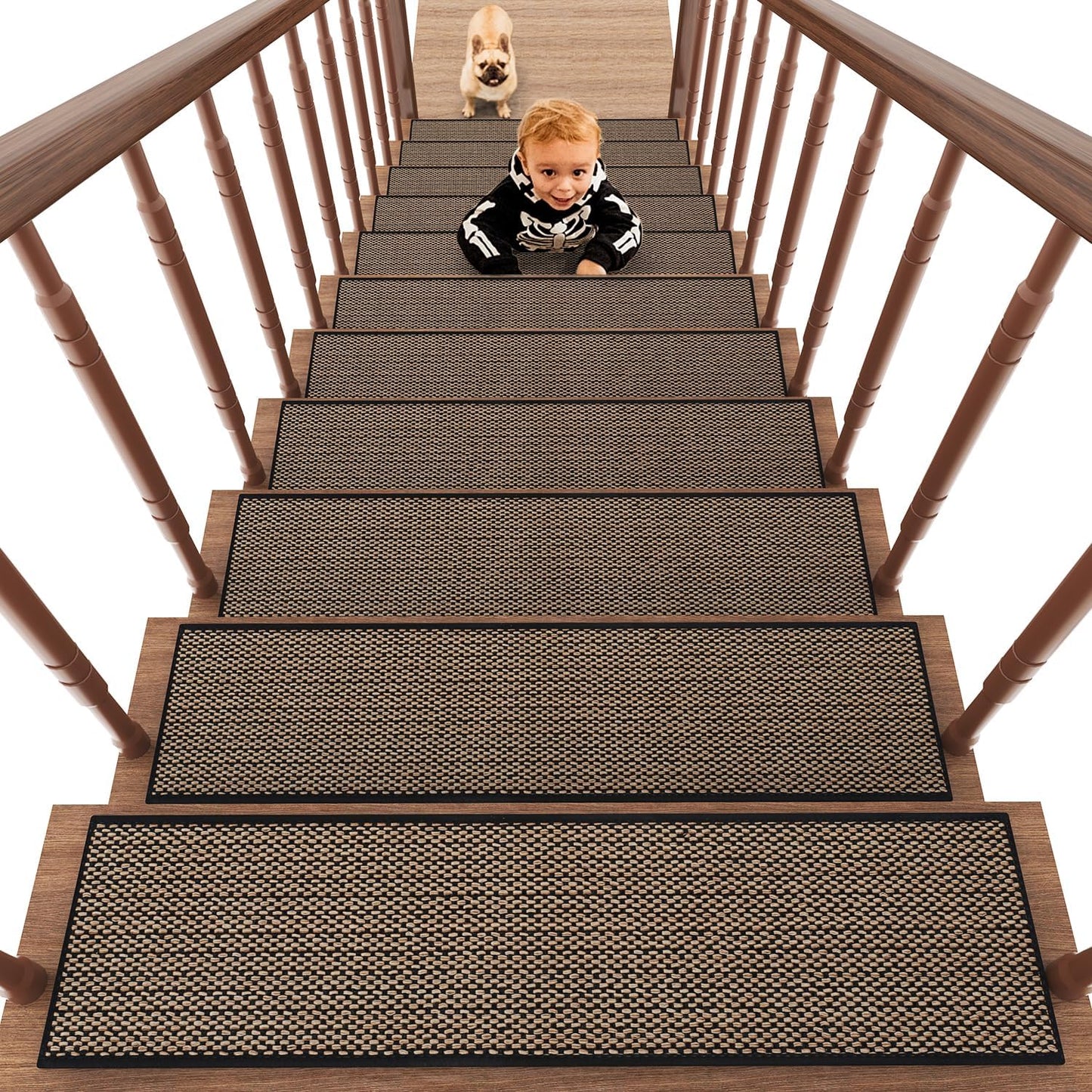 PADOOR Non Slip Stair Treads for Safe Wooden Steps