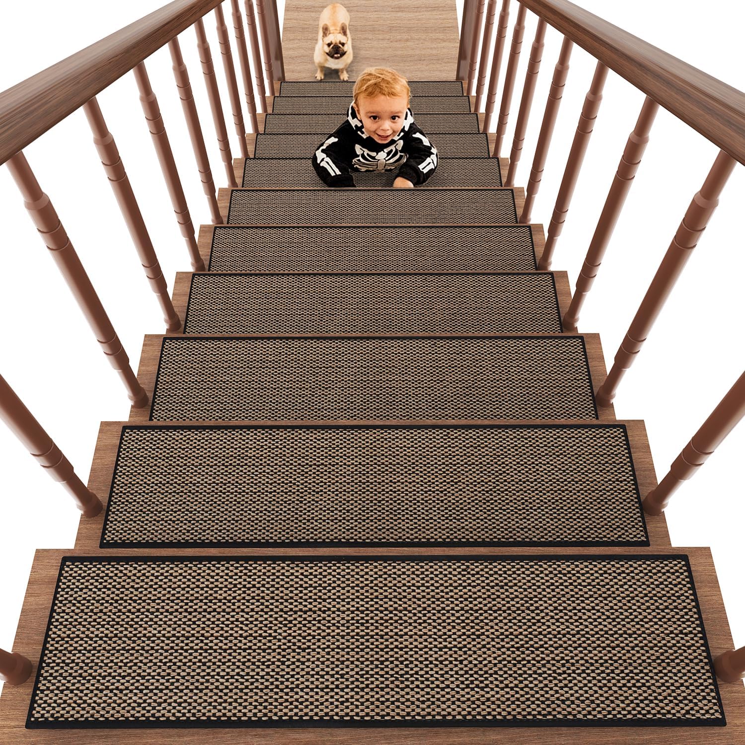 PADOOR Non Slip Stair Treads for Safe Wooden Steps
