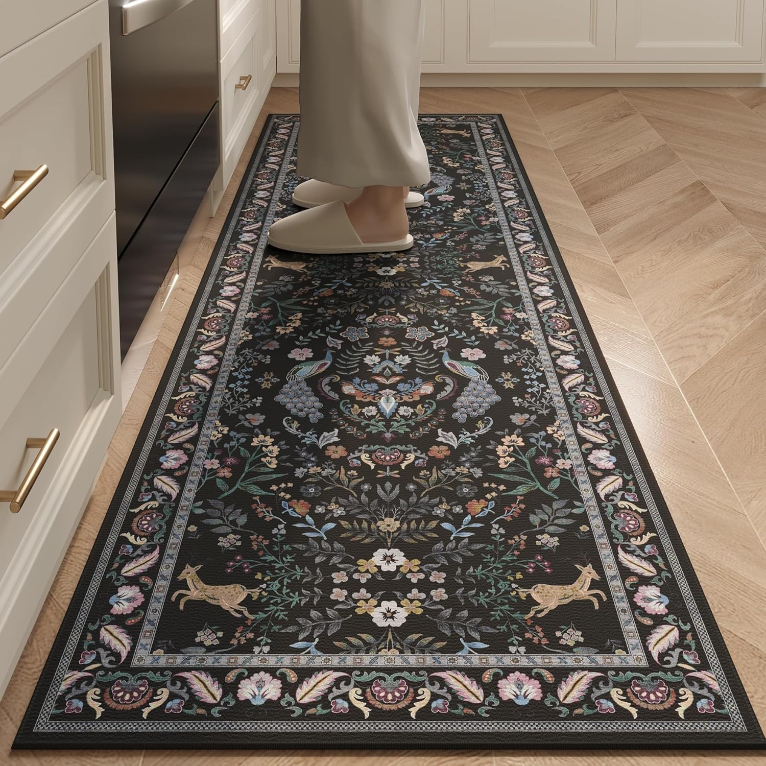 Runner Rug Washable Kitchen Runner for Entryway and Hallways