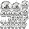 Mirror Disco Ball 36-Pack Variety of Sizes - Sparkling Party Decor