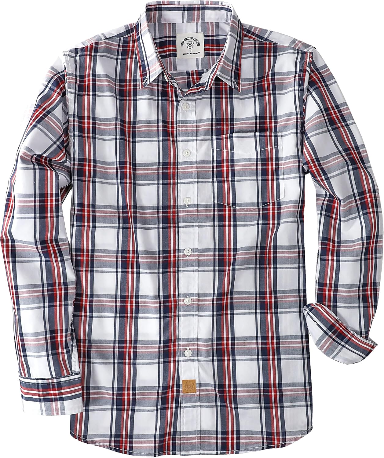 Dubinik Mens Long Sleeve Button Up Shirts for Casual Style
