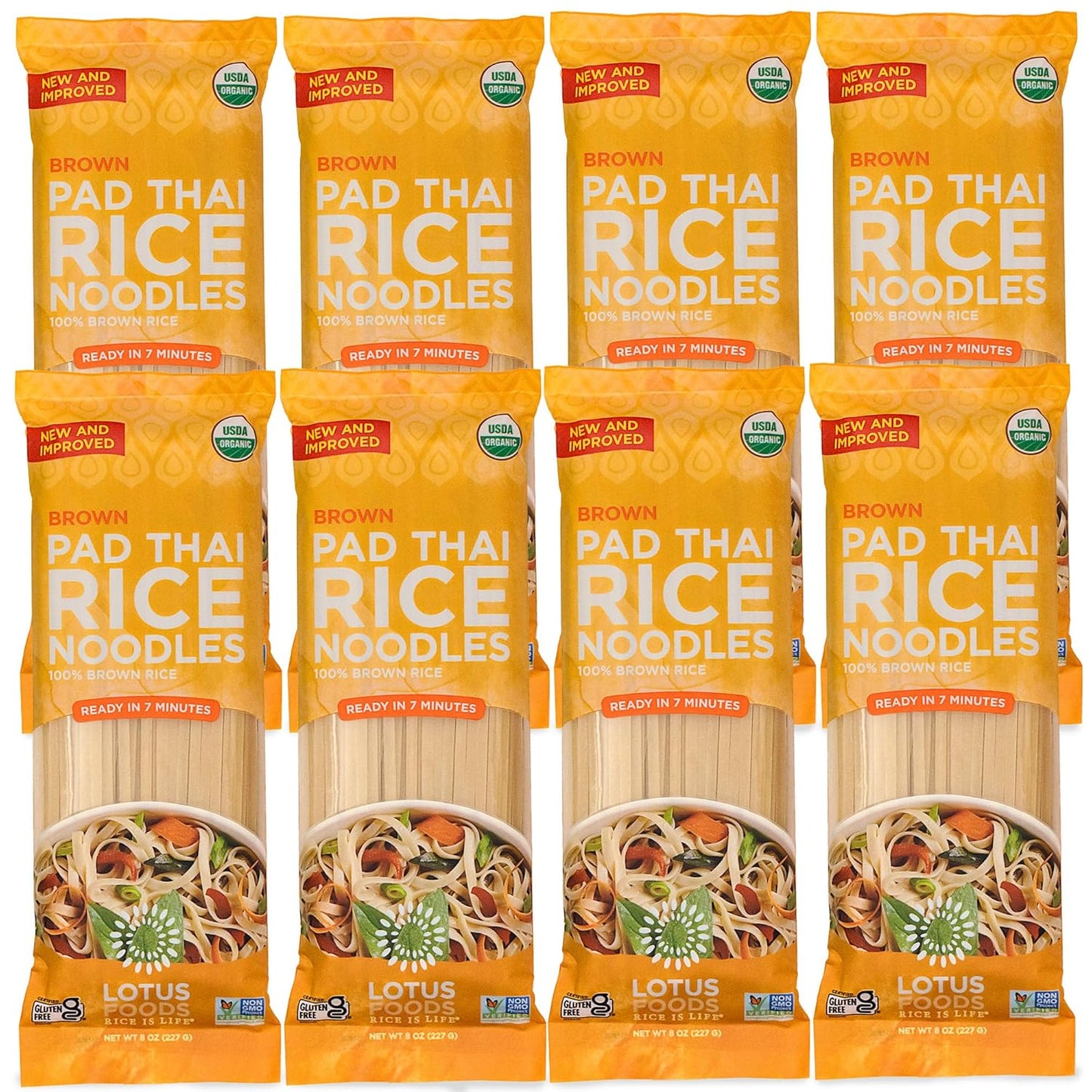 Organic Brown Rice Pad Thai Rice Noodles - Gluten Free Delight
