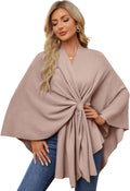 Elegant Shawl Wraps for Women - Soft Open Front Poncho Sweater