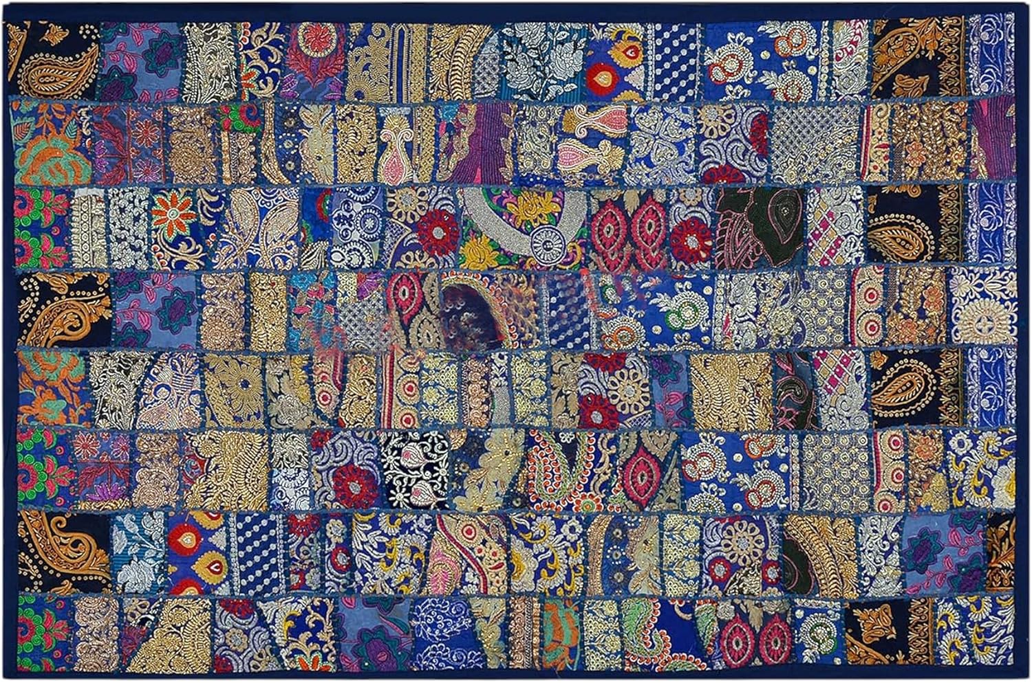 Marusthali Indian Patchwork Wall Hanging Tapestry for Home Decor