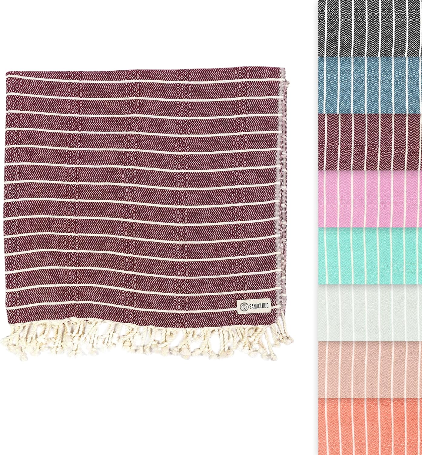 Sand Cloud Turkish Beach Towel - Quick Dry & Sand Proof Design