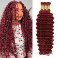 Human Braiding Hair for Boho Braids 120g 12A Deep Water Wave - No