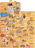 Utah State Shaped Cutting Board and Charcuterie Platter - Decorative