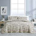 Rhythm Taupe Twin Duvet Cover Set, Soft Microfiber XL/Twin