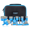 Diamond Tile Hole Saw Kit - ZNXIMER 12pc Diamond Core Bits Set