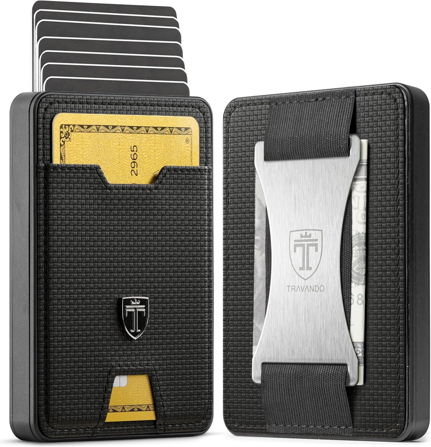 TRAVANDO Swype Slim Wallet for Men with RFID Blocking Feature