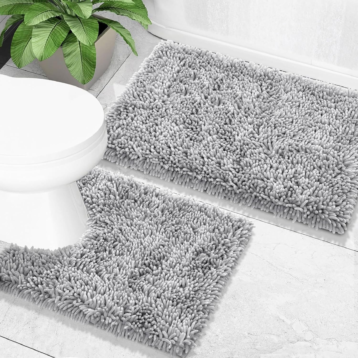 Yimobra Bathroom Rugs Sets 2 Piece for Luxury Comfort and Safety