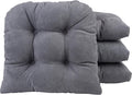 Klear Vu Gripper Overstuffed U-Shaped Chair Cushions 15x15 - Linear